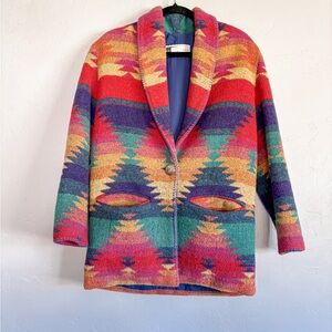 Vintage Southwestern Wool Coat